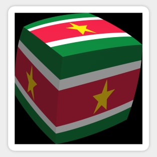 Suriname cubed Sticker